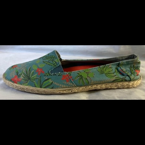 Vans women’s size 6 (eur 36) Hawaiian print floral canvas shoes - Picture 3 of 6